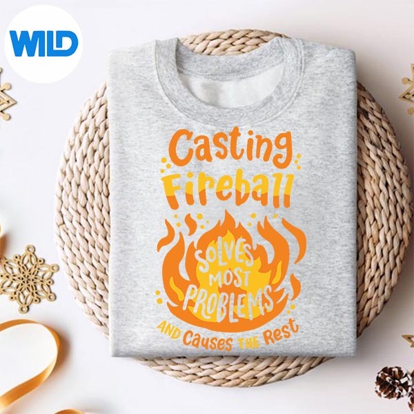 Rpg Gamer Nerdy Casting Fireball Solves Most Problems SVG PNG 2 Rpg Gamer Nerdy Casting Fireball Solves Most Problems SVG PNG - Image 2