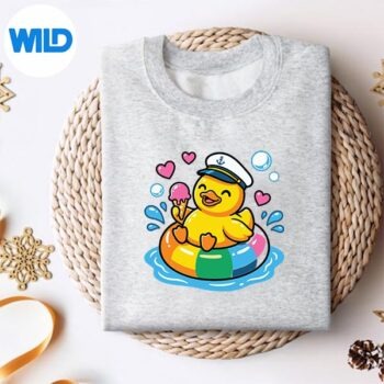 Rubber Duck Holding Ice Cream Cruise SVG PNG Download 4 RubberDuckHoldingIceCreamCruisesweater