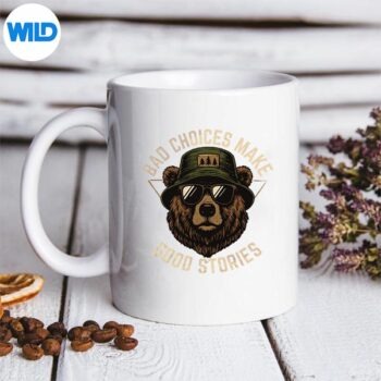 SRetroBearBadChoicesMakeGoodStoriesmug