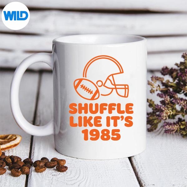 Shuffle Like Its 1985 Retro Football Helmet Fan SVG PNG Cut File 3 Shuffle Like Its 1985 Retro Football Helmet Fan SVG PNG Cut File - Image 3