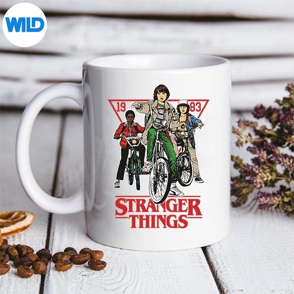 Stranger Things Will Mike Dustin On Bikes 1983 Retro Vector Design 3 Stranger Things Will Mike Dustin On Bikes 1983 Retro Vector Design - Image 3