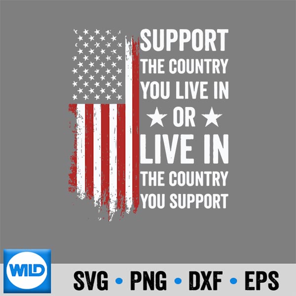 SupportTheCountryYouLiveInAmericanFlagUsa