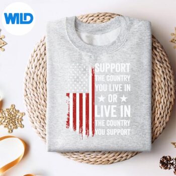 SupportTheCountryYouLiveInAmericanFlagUsasweater