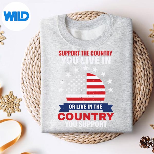 Support The Country You Live In The Country You Support PNG SVG for Cricut 2 Support The Country You Live In The Country You Support PNG SVG for Cricut - Image 2