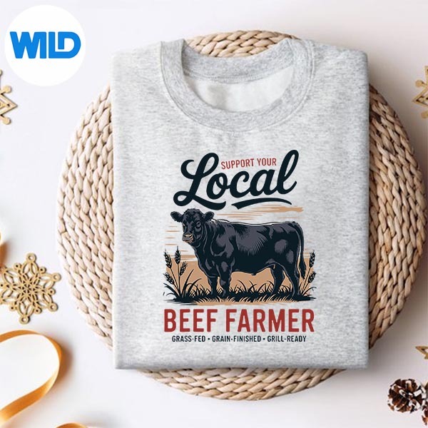 Support Your Local Beef Farmer Retro Beef Rancher SVG Cut File 2 Support Your Local Beef Farmer Retro Beef Rancher SVG Cut File - Image 2