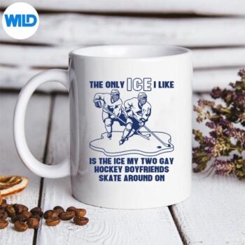 TheOnlyIceILikeIsTheIceThatMyTwoGayHockeymug