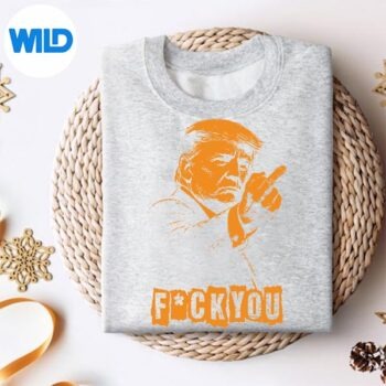 TrumpMiddleFinger2026MemeTrumpFlippingTheBirdssweater