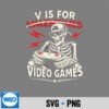 V Is For Video Games Valentines Skeleton Gamer Digital Design 7 VIsForVideoGamesValentinesSkeletonGamer