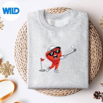 ValentineGolfHeartSportGolferValentinesDaysweater