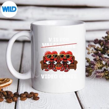 Valentines Day For Vday Gamer SVG PNG Cut File 5 ValentinesDayForVdayGamermug