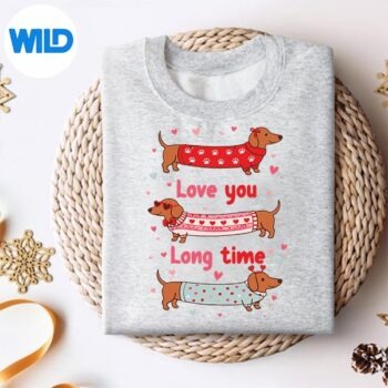 ValentinesXoxoDachshundWienerMomLovesYouLongTimesweater