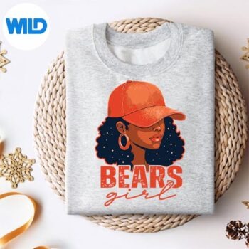 Vintage Bear Girl Black Sports Lover SVG PNG Digital Design 4 VintageBearGirlBlackSportsLoversweater