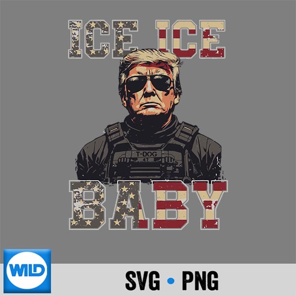 Vintage Ice Ice Baby Trump Digital Design 1 Vintage Ice Ice Baby Trump Digital Design