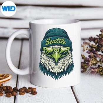 VintageSeattleBirdForVintagemug