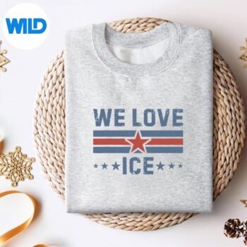VintageWeLoveIceUsFlagSupportIcesweater