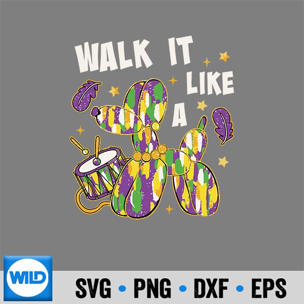 WalkItLikeABeadDogMardiGrasFatTuesday