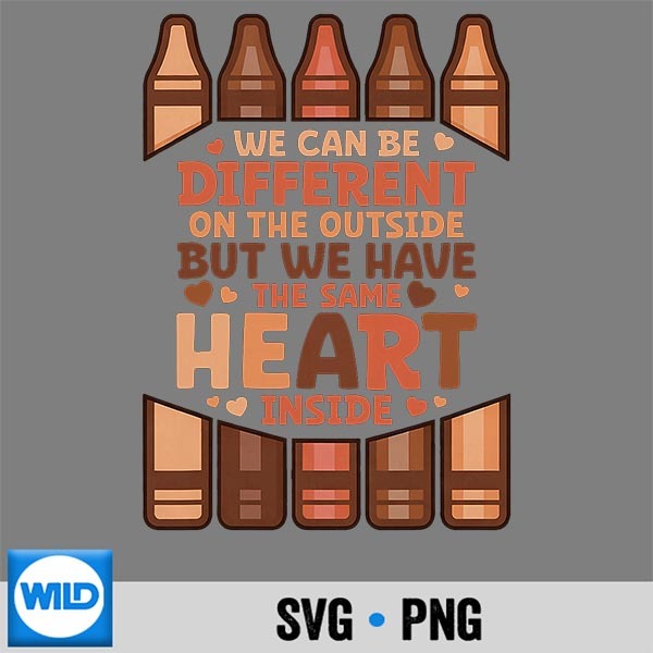 We Can Different On The Outside Black History Silhouette SVG PNG Cut File 1 We Can Different On The Outside Black History Silhouette SVG PNG Cut File