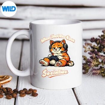 WhewThatWasCloseGamerOrangeCatIntrovertMememug