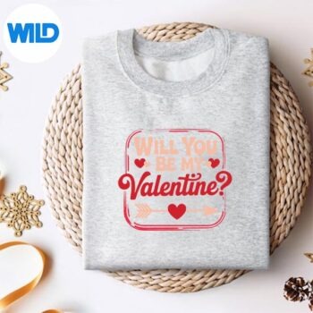 Will You Be My Valentine Valentines Day SVG PNG Digital Design 4 WillYouBeMyValentineValentinesDaysweater 1
