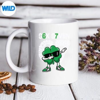 67MemeStPatricksDay2026SixSevenDabbingShamrockmug