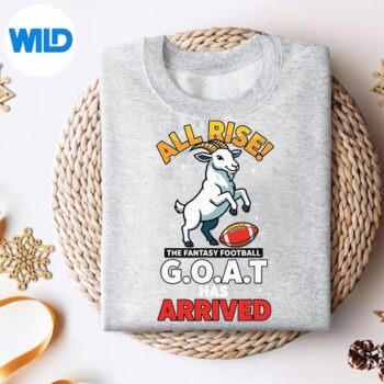 All Rise The Fantasy Football Goat Has Arrived Youth Girl Vector Design 4 AllRiseTheFantasyFootballGoatHasArrivedYouthGirlsweater