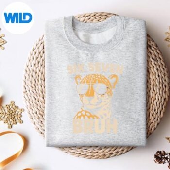 AnimalPrintBruhCheetah67MemeSixSevensweater