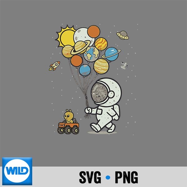 Astronaut Holding Planet Balloons Space Silhouette SVG PNG Cut File 1 Astronaut Holding Planet Balloons Space Silhouette SVG PNG Cut File