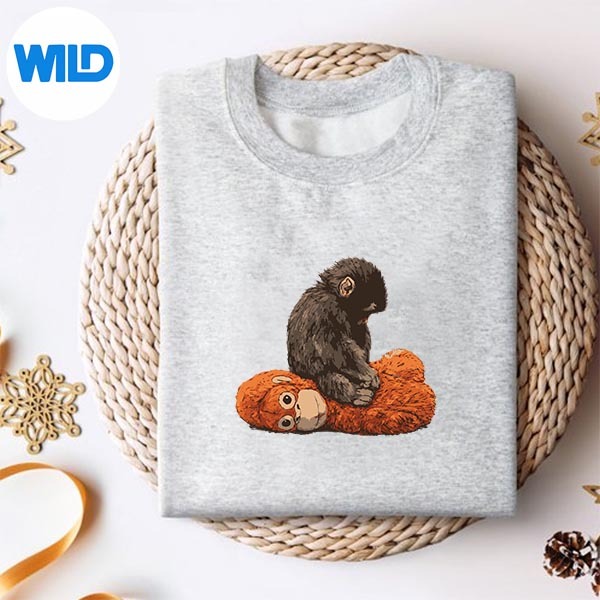 Baby Monkey Punch Love SVG PNG Cut File 2 Baby Monkey Punch Love SVG PNG Cut File - Image 2