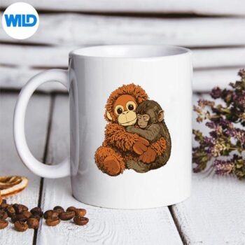 Baby Monkey Punch Mama Monkey Toy Warm Hug Cute Digital Design PNG 5 BabyMonkeyPunchMamaMonkeyToyWarmHugCutemug