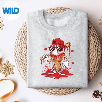 BaseballDripIceCreamYouthValentinessweater