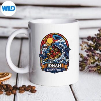 BibleStoryJonahAndGreatFishStainedGlassmug