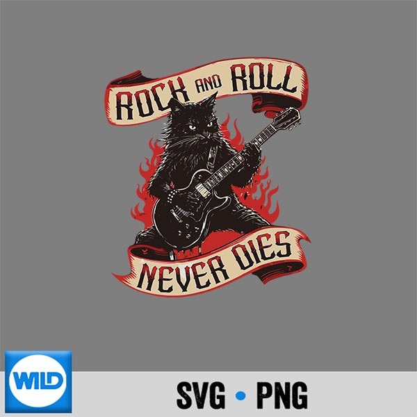 Black Cat Playing Electric Guitar Rock N Roll Gothic Rocker PNG SVG for Cricut PNG 1 Black Cat Playing Electric Guitar Rock N Roll Gothic Rocker PNG SVG for Cricut PNG