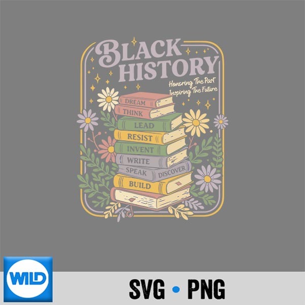 Black History Month Books Retro Black African Teacher Vector Design 1 Black History Month Books Retro Black African Teacher Vector Design