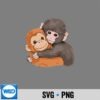 Cute Baby Monkey Named Punch Plush Hugging SVG PNG 6 CuteBabyMonkeyNamedPunchPlushHugging