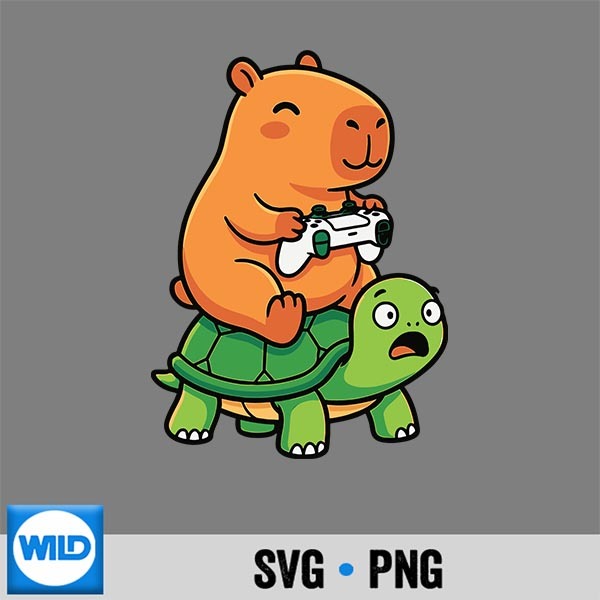 Cute Capybara Gamer Anime Turtle Kawaii SVG PNG PNG 1 Cute Capybara Gamer Anime Turtle Kawaii SVG PNG PNG