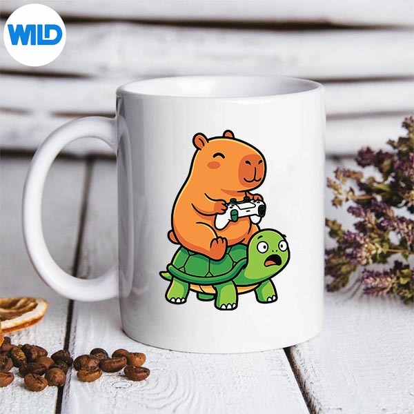 Cute Capybara Gamer Anime Turtle Kawaii SVG PNG PNG 3 Cute Capybara Gamer Anime Turtle Kawaii SVG PNG PNG - Image 3