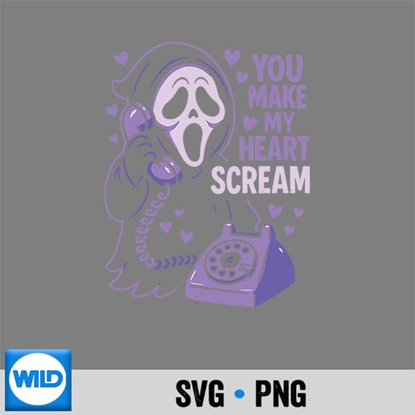 Cute Creepy Horror Make My Heart Scream Valentines Day Cut File 1 Cute Creepy Horror Make My Heart Scream Valentines Day Cut File