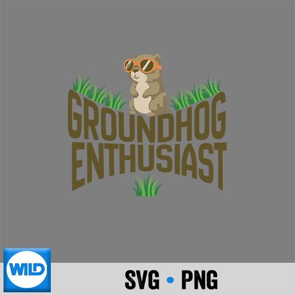 Cute Groundhog Enthusiast February 2 Groundhogs Day SVG PNG Download 1 Cute Groundhog Enthusiast February 2 Groundhogs Day SVG PNG Download