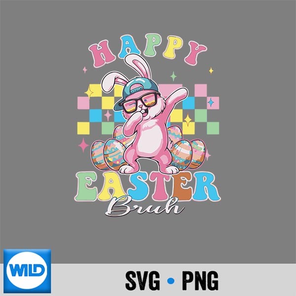 Dabbing Bunny Easter Happy Easter SVG PNG Cut File 1 Dabbing Bunny Easter Happy Easter SVG PNG Cut File