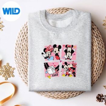 Alternative view of Disney Mickey Minnie Valentines Day Couples Snapshots SVG PNG Digital Download