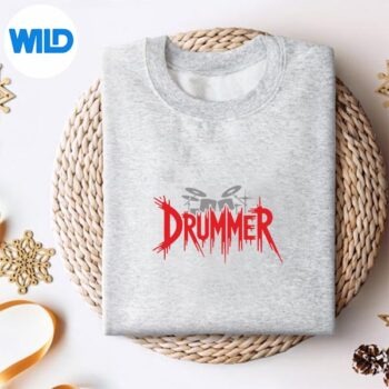 Drummer Drum Set Destroying Silence Music SVG PNG Cut File 4 DrummerDrumSetDestroyingSilenceMusicsweater