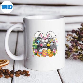 Easter Day Video Game Eggs Girl Game Lover PNG SVG for Cricut PNG 5 EasterDayVideoGameEggsGirlGameLovermug