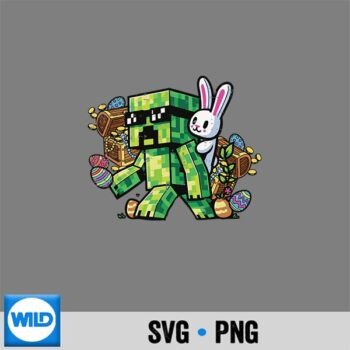 Easter Pixel Gamer Bunny Gaming Digital Download