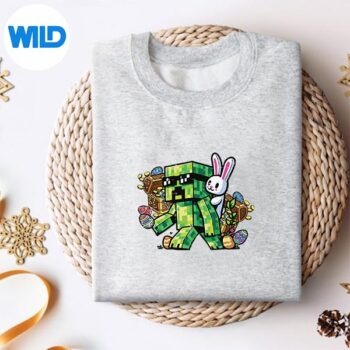 Alternative view of Easter Pixel Gamer Bunny Gaming Digital Download