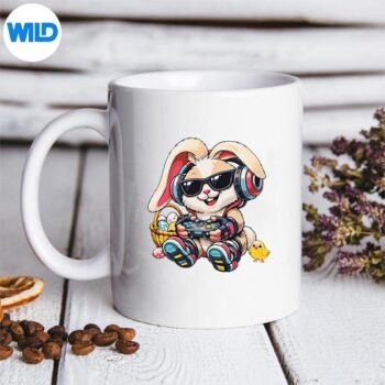 Easter Video Games Bunny Happy Easter Day Gamer Cut File PNG 5 EasterVideoGamesBunnyHappyEasterDayGamermug