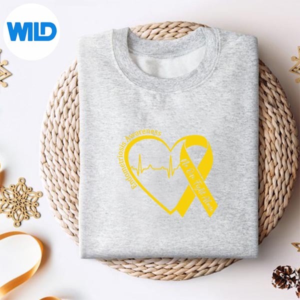 Endometriosis Awareness Heart Yellow Ribbon Endo Support SVG PNG Download PNG 2 Endometriosis Awareness Heart Yellow Ribbon Endo Support SVG PNG Download PNG - Image 2