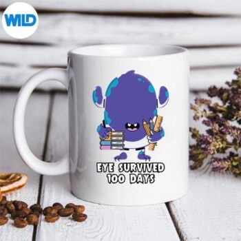 EyeSurvived100DaysOfSchoolEasyMonsterDiyProjectmug