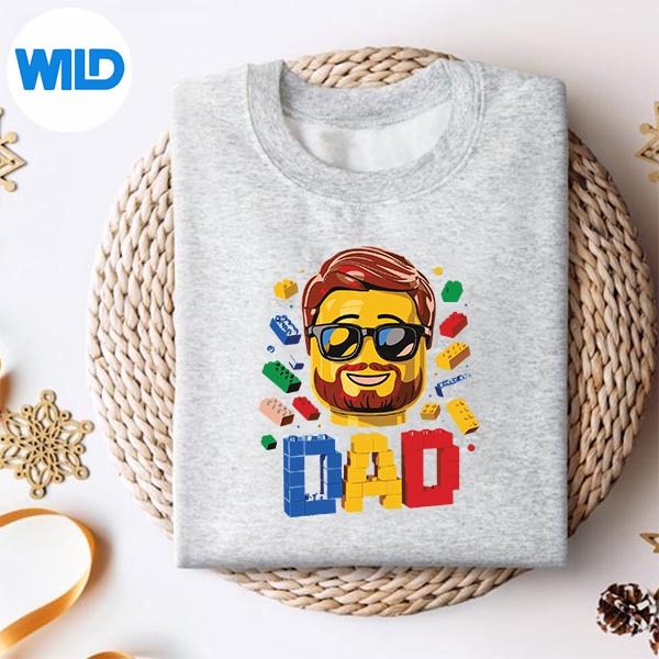 Family Dad Master Builder Building Bricks Blocks Fathers Day SVG PNG 2 Family Dad Master Builder Building Bricks Blocks Fathers Day SVG PNG - Image 2