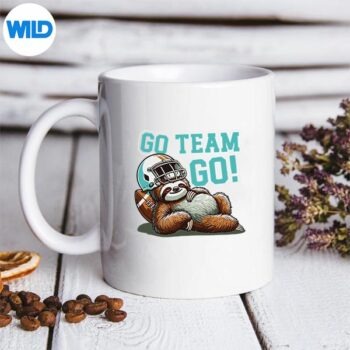 Go Team Go Lazy Football Sloth Vector Design 5 GoTeamGoLazyFootballSlothmug