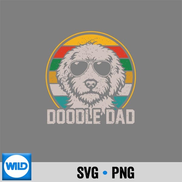 Goldendoodle Dog Lover Vintage Retro SVG PNG Digital Design 1 Goldendoodle Dog Lover Vintage Retro SVG PNG Digital Design